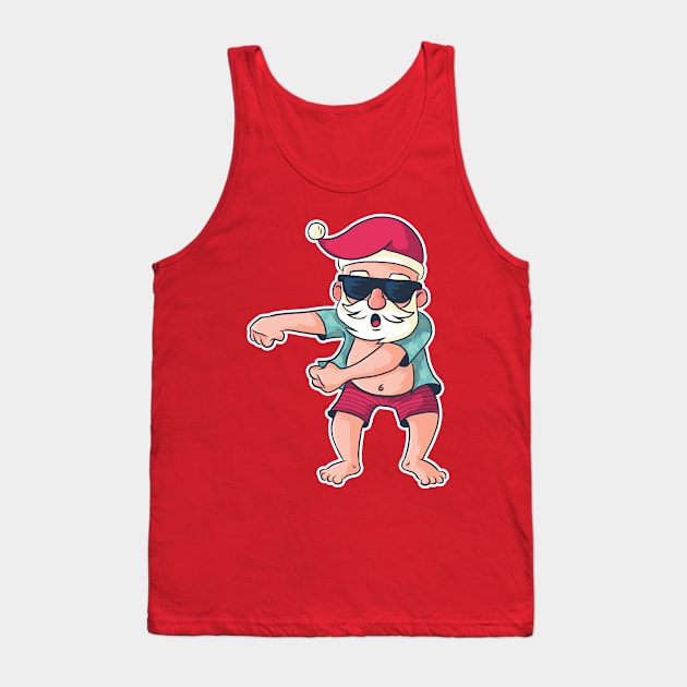 Santa Floss Tank Top by rjzinger